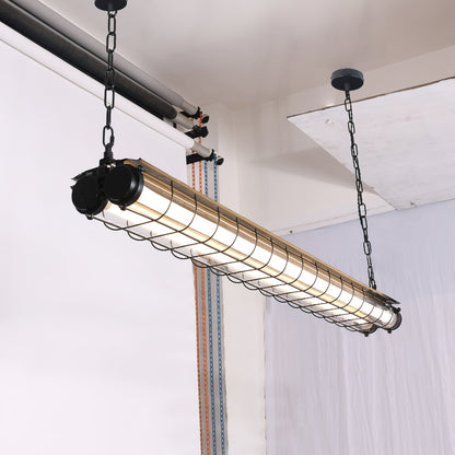 Pendant Light | Industrial Cage Tube Design