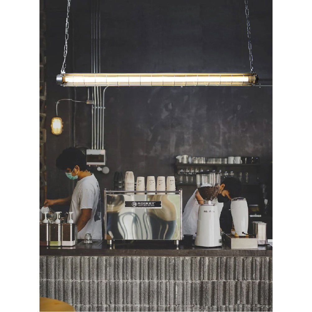 Pendant Light | Industrial Cage Tube Design