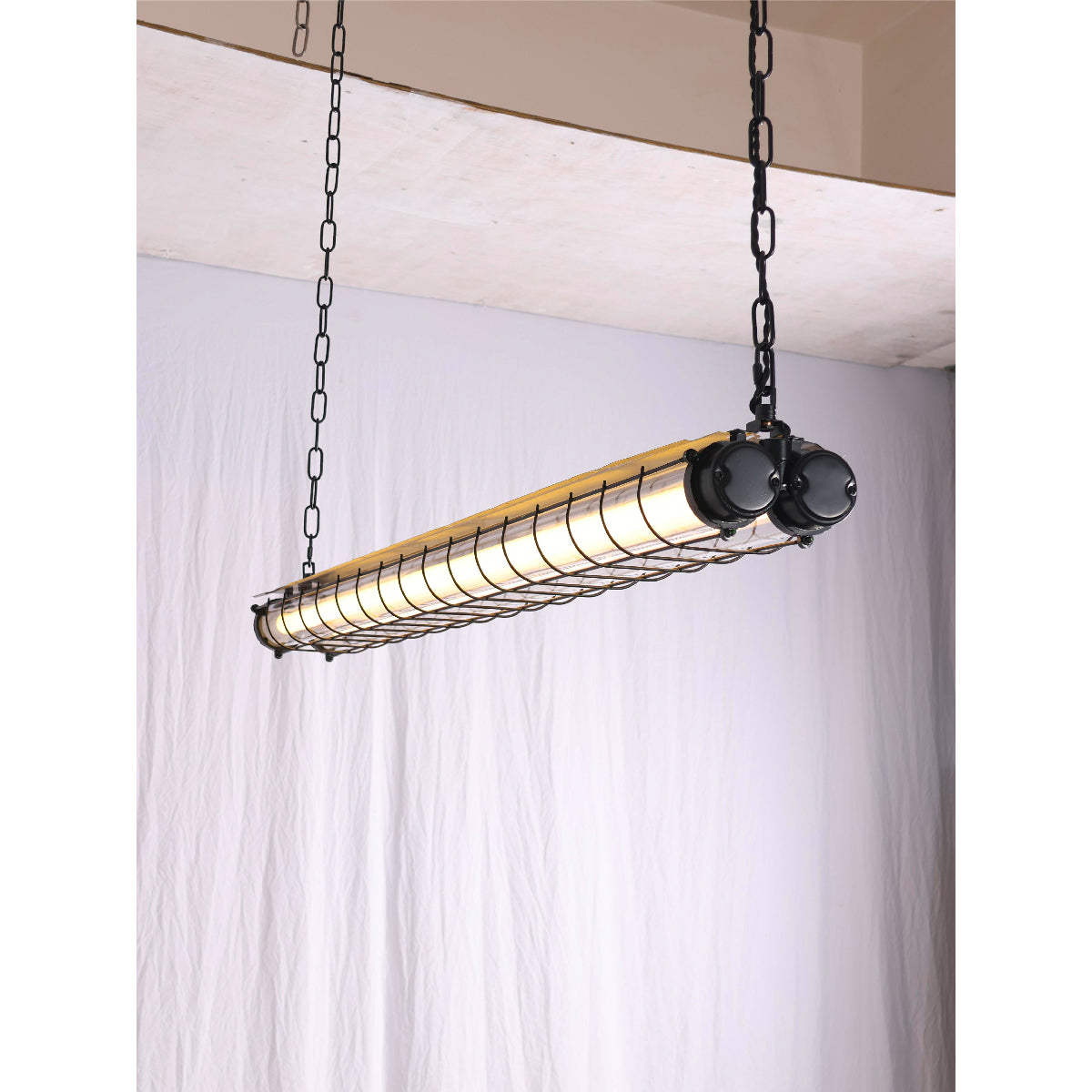 Pendant Light | Industrial Cage Tube Design