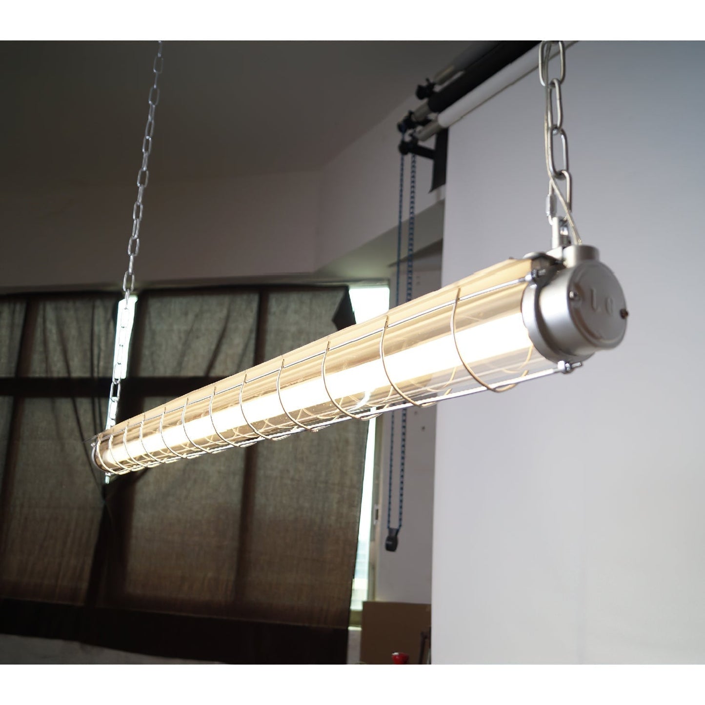 Pendant Light | Industrial Cage Tube Design