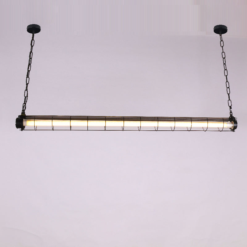 Pendant Light | Industrial Cage Tube Design