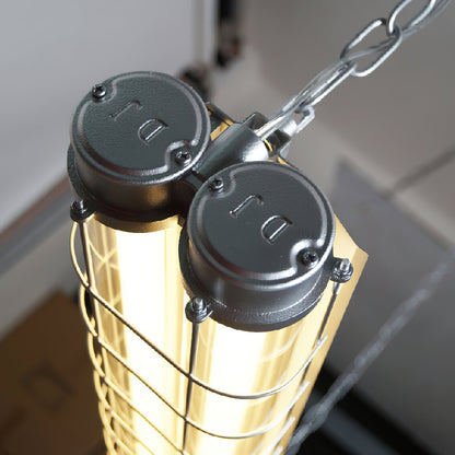 Pendant Light | Industrial Cage Tube Design