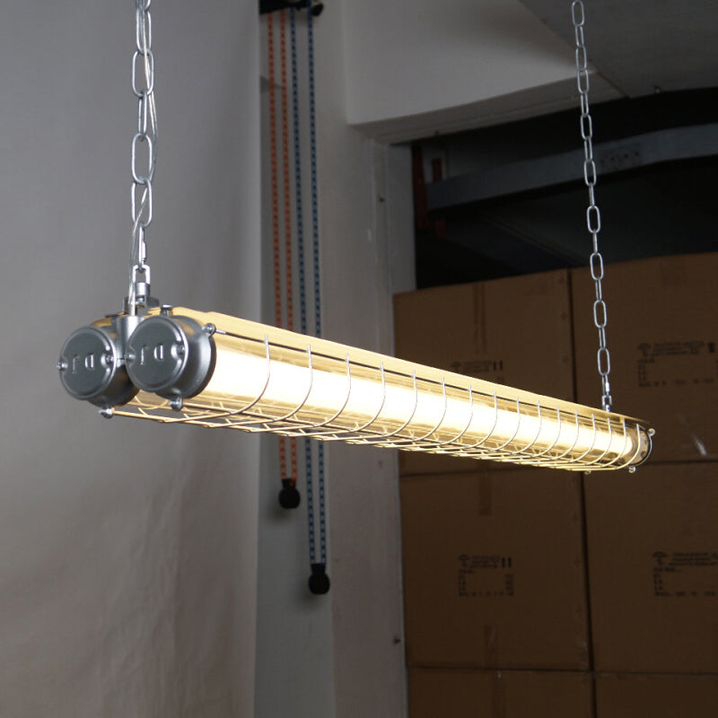 Pendant Light | Industrial Cage Tube Design