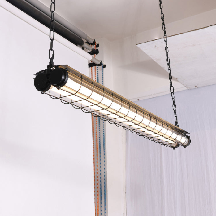 Pendant Light | Industrial Cage Tube Design