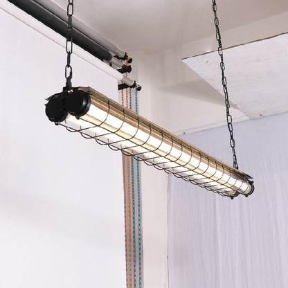 Pendant Light | Industrial Cage Tube Design