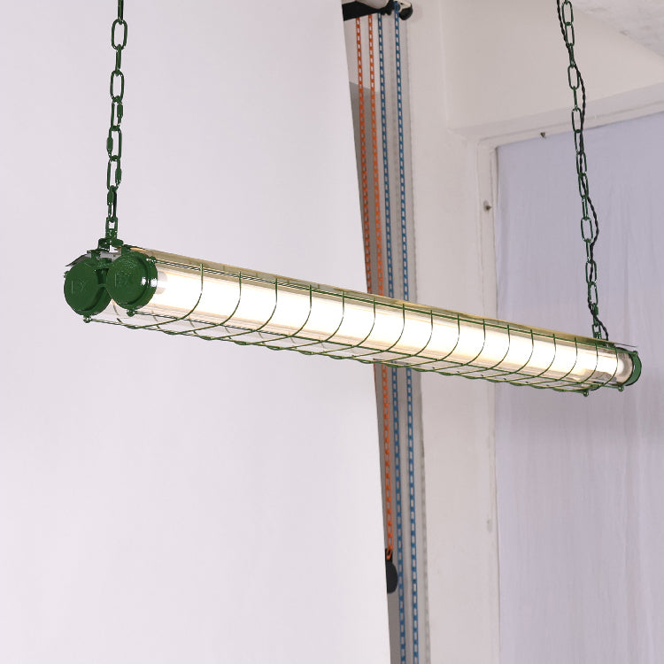 Pendant Light | Industrial Cage Tube Design