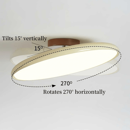 Ceiling Light | Wood Trim Round LED