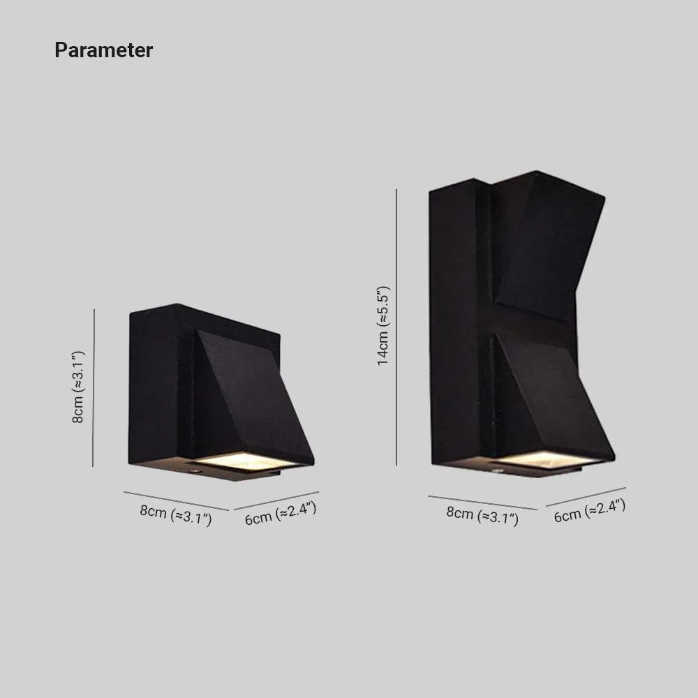 Wall Light | Geometric Metal Outdoor Design