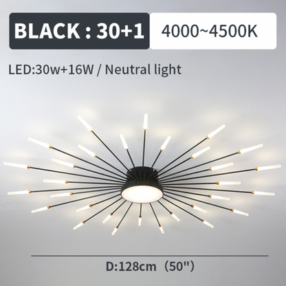 Ceiling Light | Sunburst Firework Design