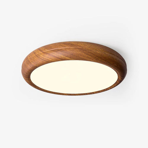 Ceiling Light | Round Wood Grain LED Design