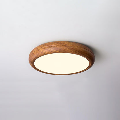 Ceiling Light | Round Wood Grain LED Design