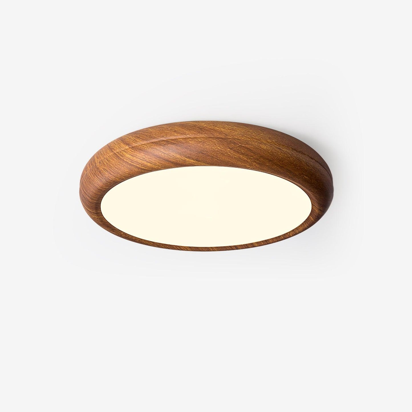 Ceiling Light | Round Wood Grain LED Design