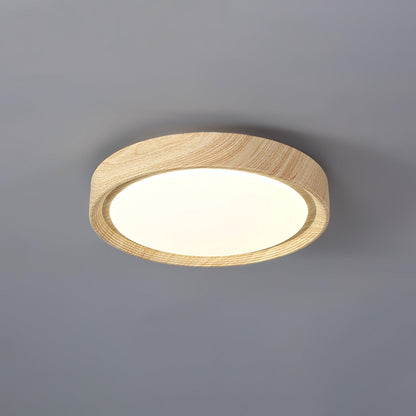 Ceiling Light | Round Wood Grain LED Design