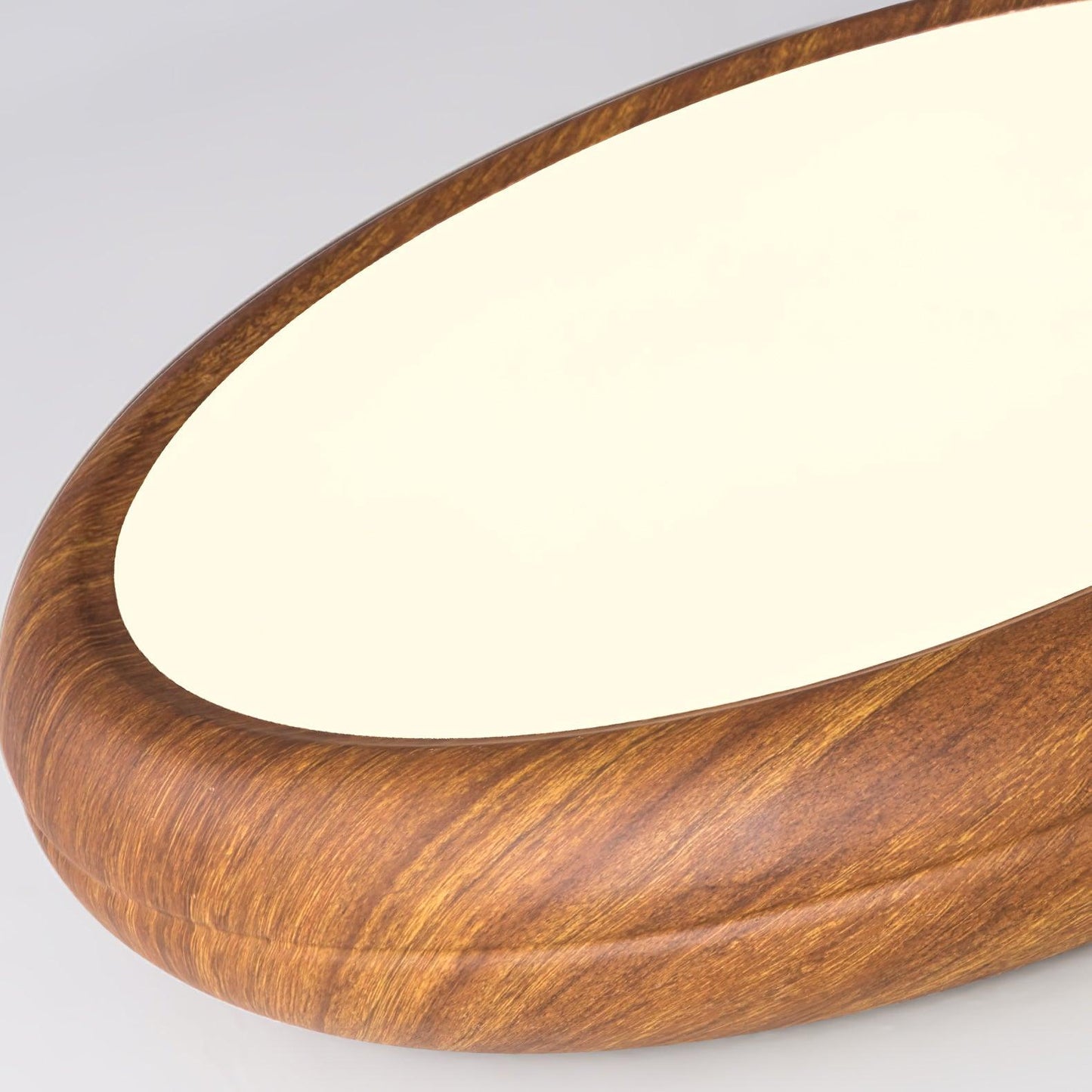 Ceiling Light | Round Wood Grain LED Design