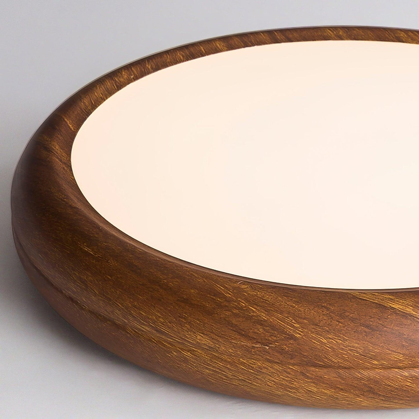 Ceiling Light | Round Wood Grain LED Design