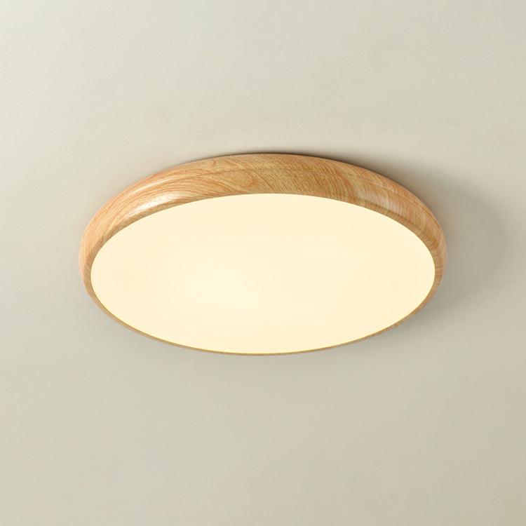 Ceiling Light | Round Wood Grain LED Design