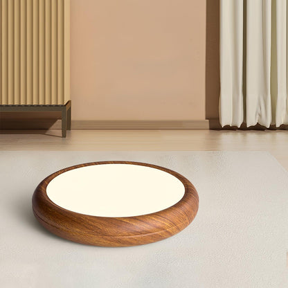 Ceiling Light | Round Wood Grain LED Design