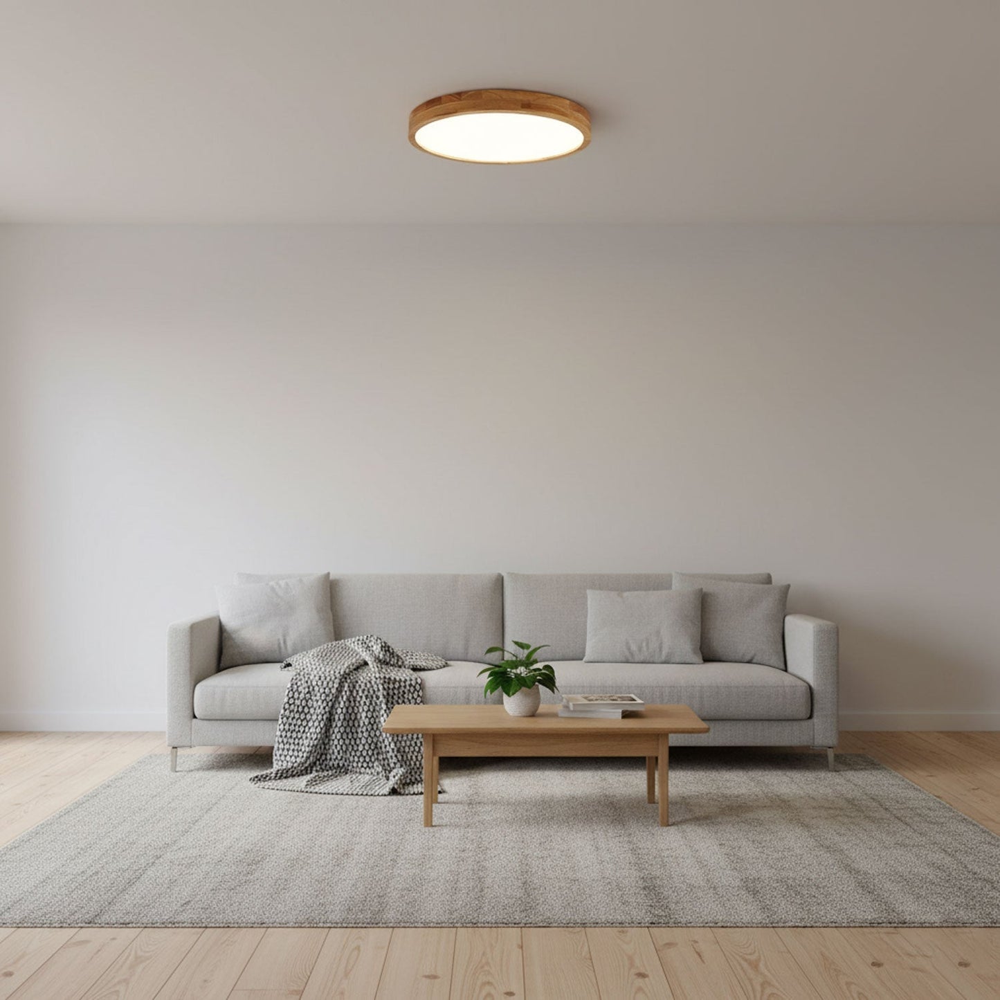 Ceiling Light | Bamboo Border Flush Mount Design