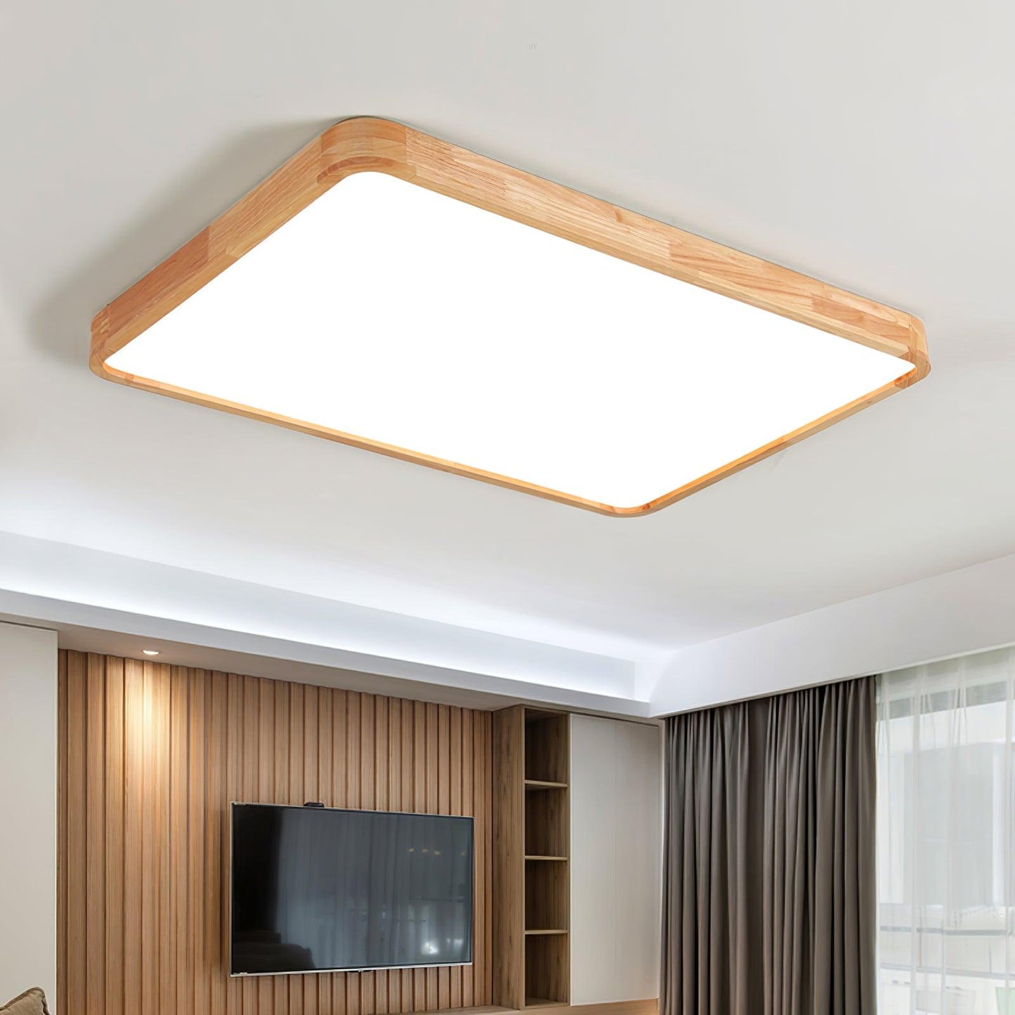 Ceiling Light | Bamboo Border Flush Mount Design