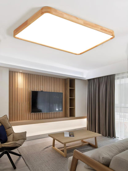 Ceiling Light | Bamboo Border Flush Mount Design