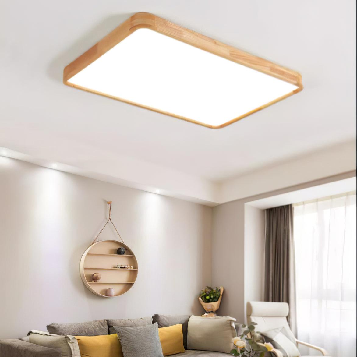 Ceiling Light | Bamboo Border Flush Mount Design