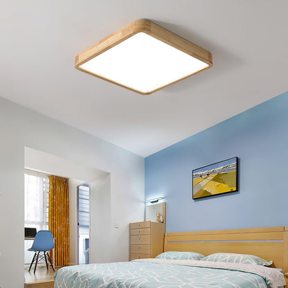 Ceiling Light | Bamboo Border Flush Mount Design