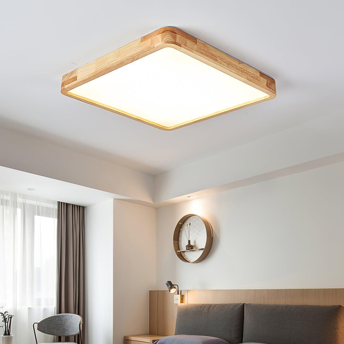 Ceiling Light | Bamboo Border Flush Mount Design