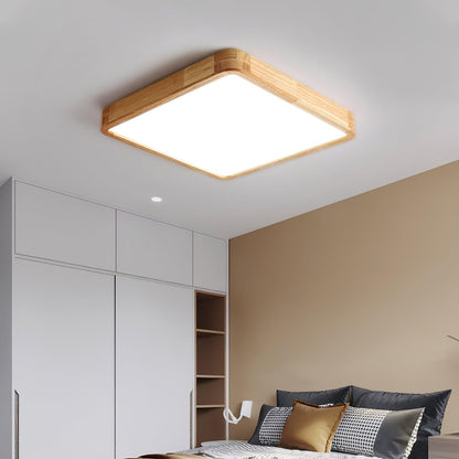 Ceiling Light | Bamboo Border Flush Mount Design