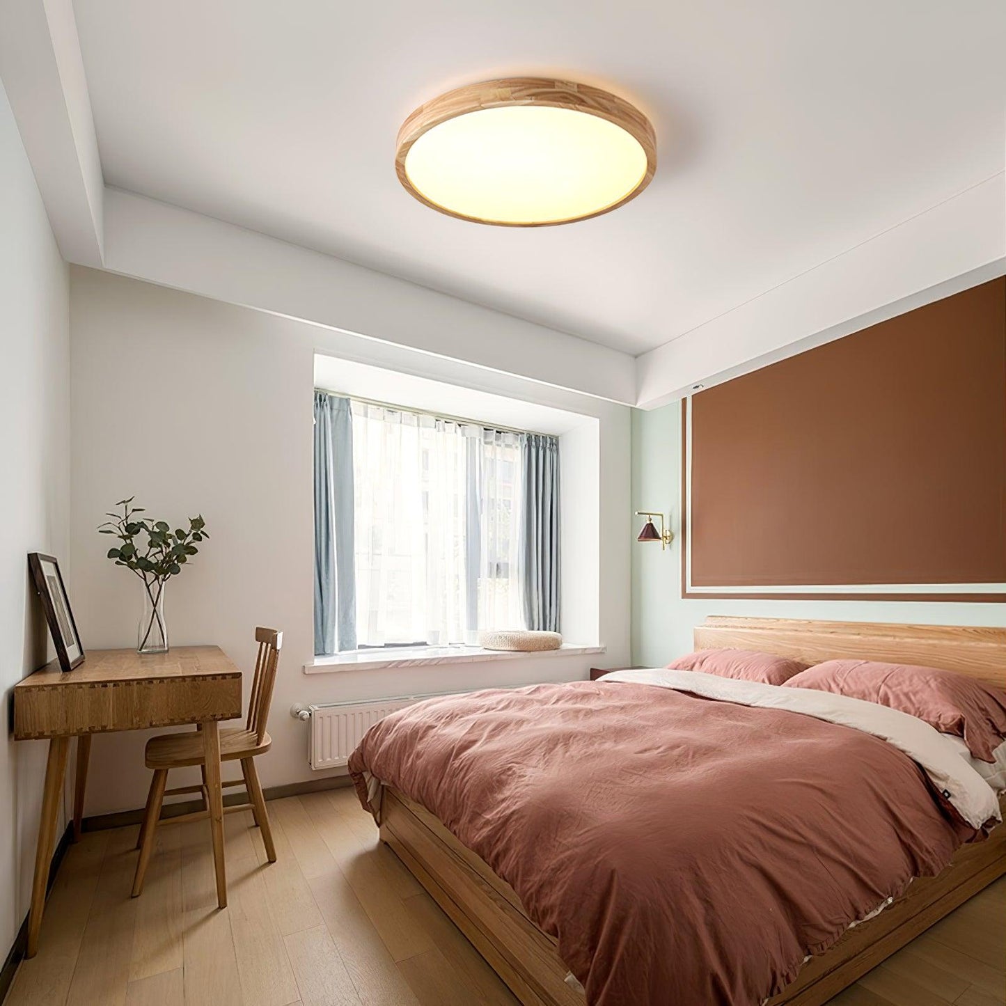 Ceiling Light | Bamboo Border Flush Mount Design