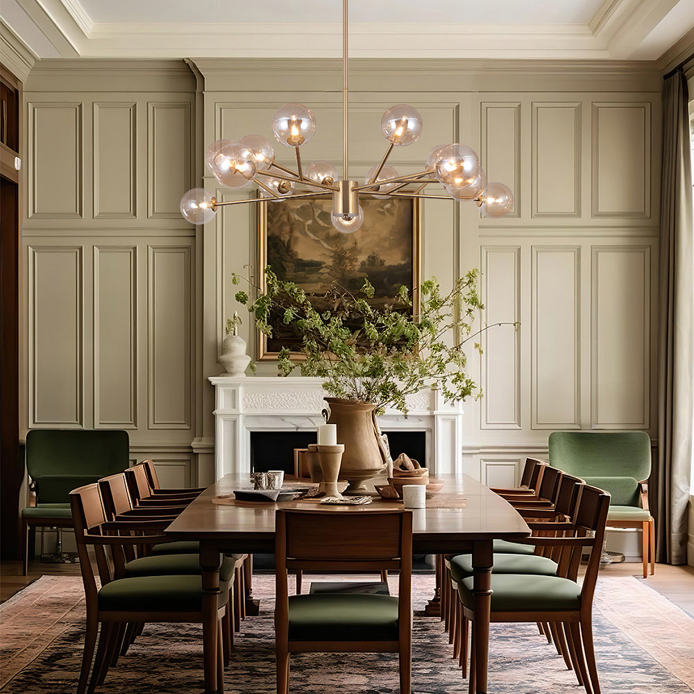Pendant Light | Branching Glass Globe Chandelier