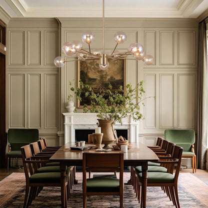 Pendant Light | Branching Glass Globe Chandelier