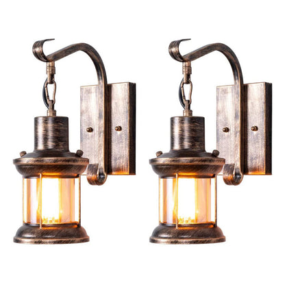 Wall Light | Vintage Bronze Lantern Sconce