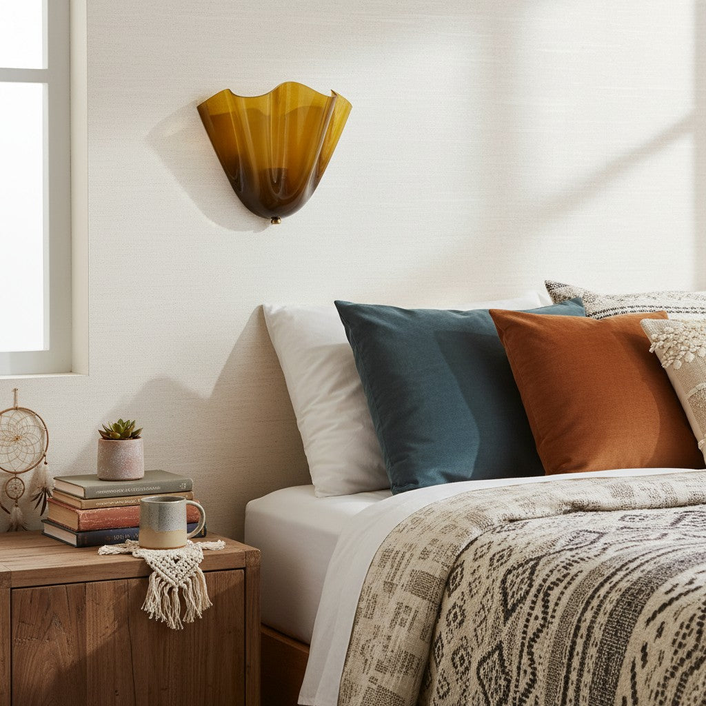 Wall Light | Sculptural Glass Uplighter Design