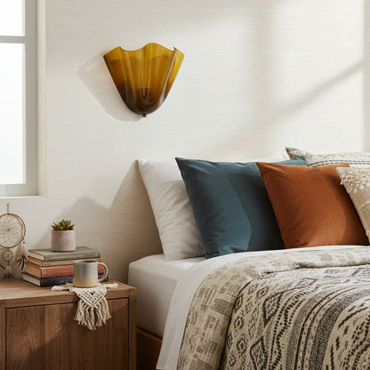 Wall Light | Sculptural Glass Uplighter Design