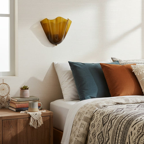 Wall Light | Sculptural Glass Uplighter Design