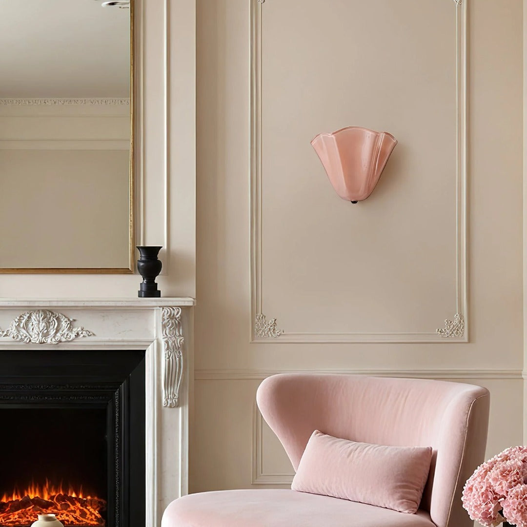 Wall Light | Sculptural Glass Uplighter Design