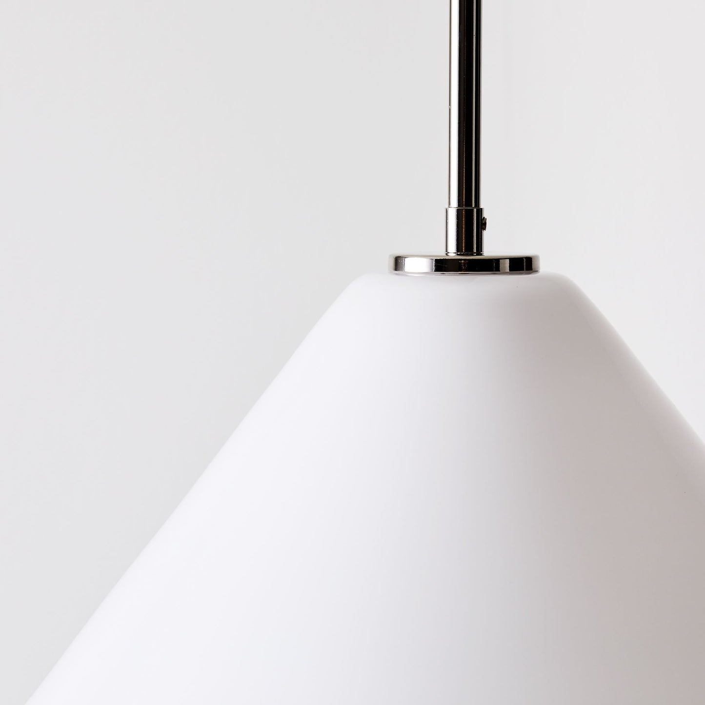 Pendant Light | Milk Glass Cone Design