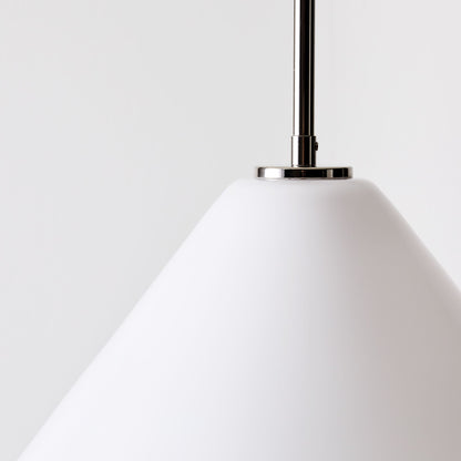 Pendant Light | Milk Glass Cone Design