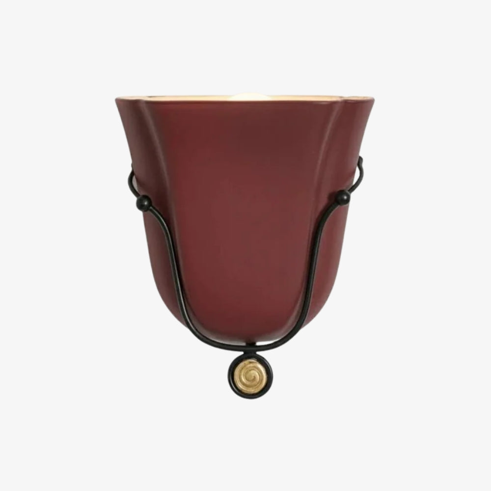 Wall Light | Sculptural Glass Uplighter Design