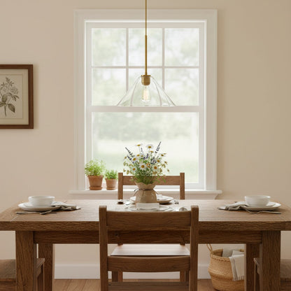 Pendant Light | Milk Glass Cone Design