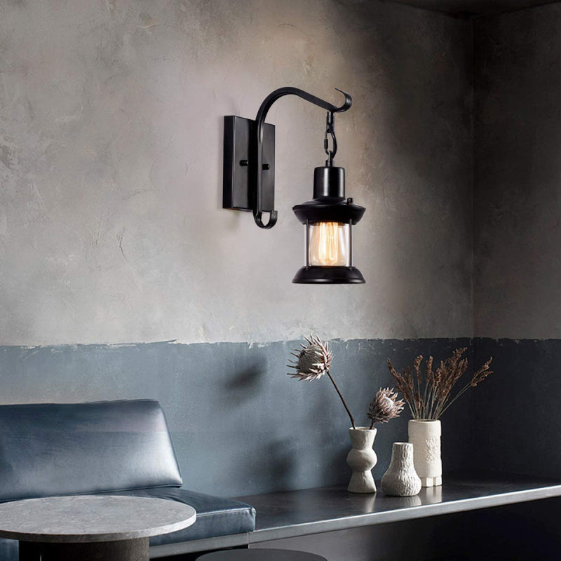 Wall Light | Vintage Bronze Lantern Sconce