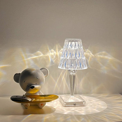 Table Light | Crystal Cut Acrylic Design