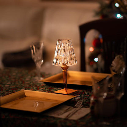Table Light | Crystal Cut Acrylic Design
