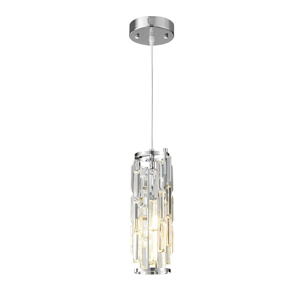 Pendant Light | Crystal Cylinder Cluster Design