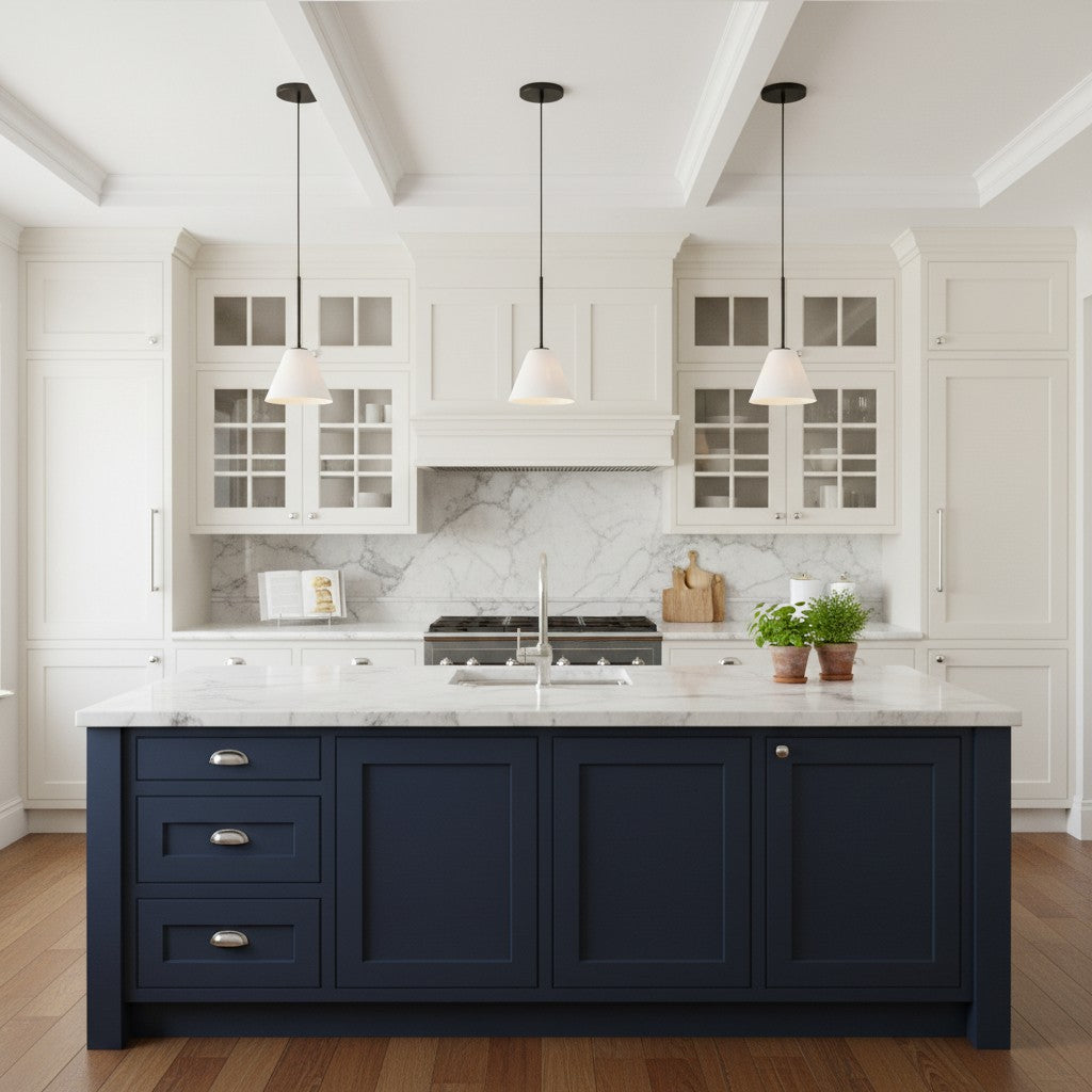 Pendant Light | Milk Glass Cone Design