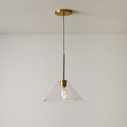 Pendant Light | Milk Glass Cone Design