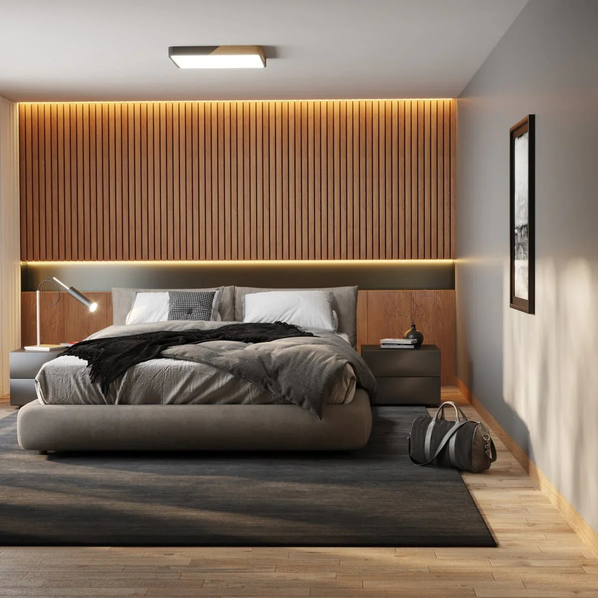 Ceiling Light | Modern Square Flush Design