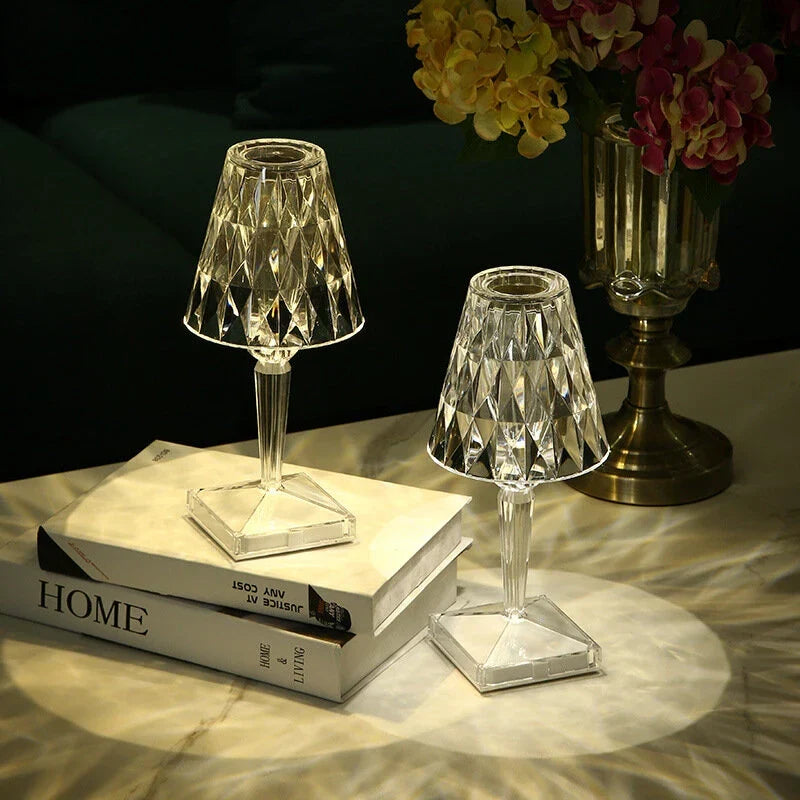 Table Light | Crystal Cut Acrylic Design