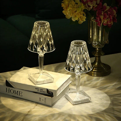 Table Light | Crystal Cut Acrylic Design