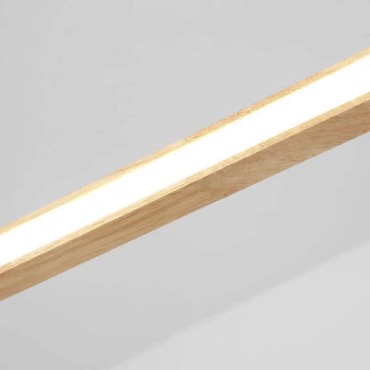 Pendant Light | Oval Wooden LED Bar Design